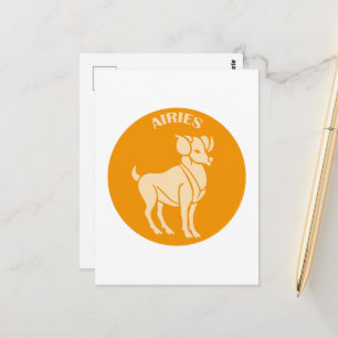 Carte Postale Béliers, Signe du zodiaque, Horoscope, Astrologie