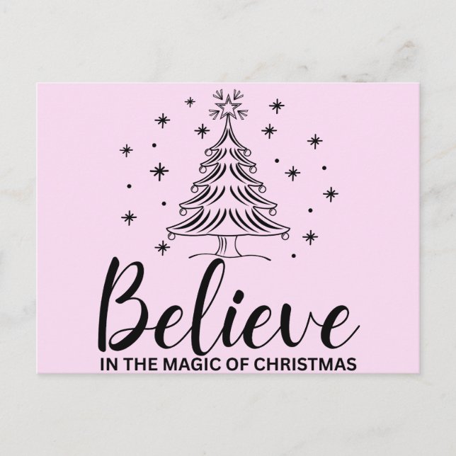 CARTE POSTALE BELIEVE (Devant)