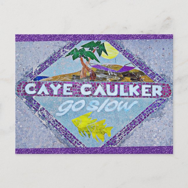 Carte Postale Belize Caye Caulker Aller Voyage Lent (Devant)