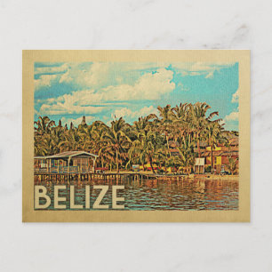 Carte Postale Belize Vintage Travel