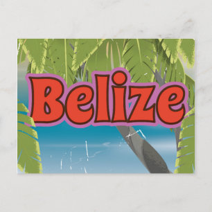 Carte Postale Belize vintage vacances poster