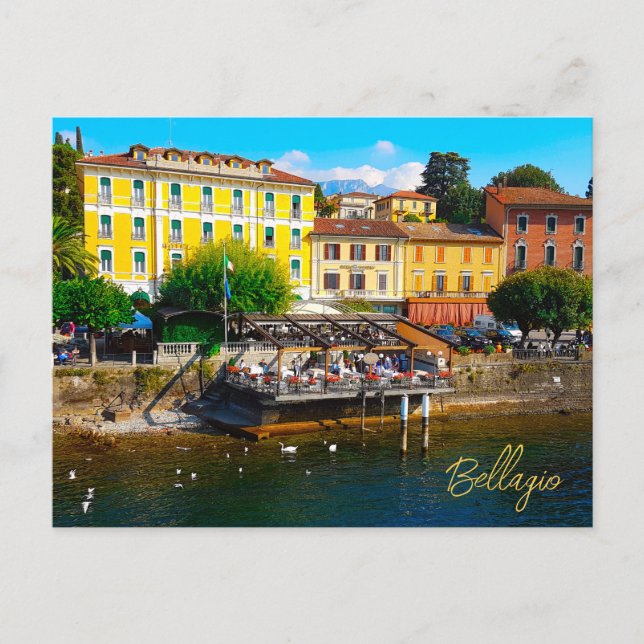 Carte Postale Bellagio Lombardie Lac de Côme Italie (Devant)