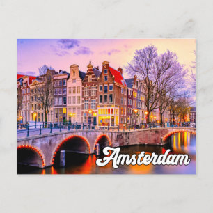 Carte Postale Belle Amsterdam, Pays-Bas