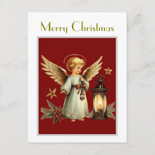 Carte Postale Belle ange de Noël vintage 