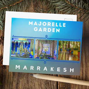 Carte Postale Belle architecture de jardin de Marrakech Majorell