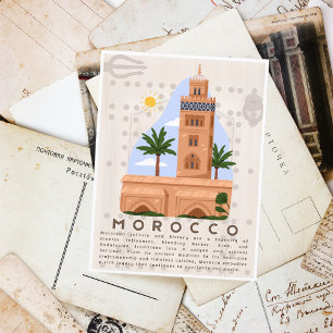 Carte Postale Belle Architecture de Marrakech Medina Koutoubia