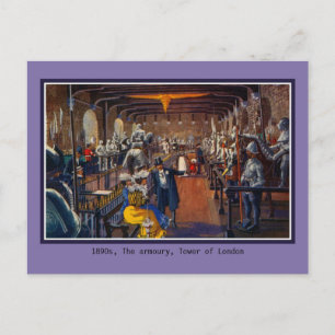 Carte Postale Belle armure intérieure d'époque La Tour de Londre