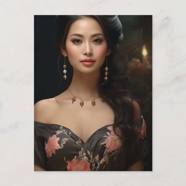 Carte Postale Belle Asiatique (Devant)