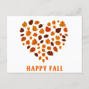 Carte Postale Belle Automne Automne Feutre Coeur