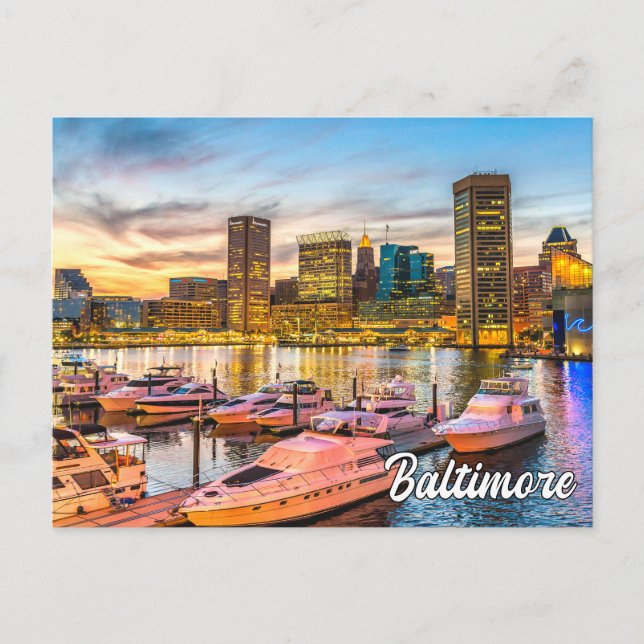 Carte Postale Belle Baltimore, Maryland, USA (Devant)