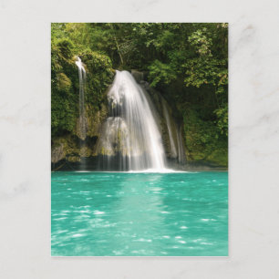 Carte Postale Belle Cascade tropicale colorée Nature