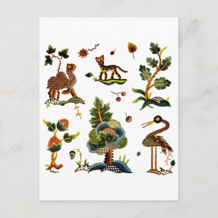 Carte Postale Belle Castlemaine Jacobean Brodery