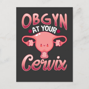Carte Postale Belle Cervix Obstétricien Gynécologue Docteur OBGY