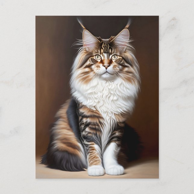 Carte Postale belle chatte (Devant)