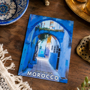 Carte Postale Belle Chefchaouen bleue Architecture marocaine