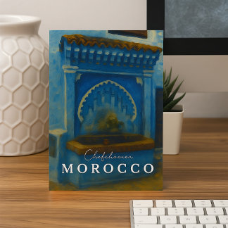 Carte Postale Belle Chefchaouen Maroc Blue City