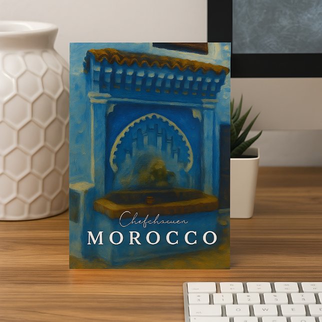 Carte Postale Belle Chefchaouen Maroc Blue City (Créateur téléchargé)