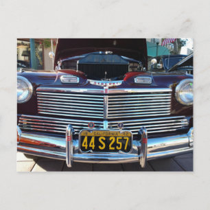 Carte Postale Belle Chrome Grille de Mercure classique voiture
