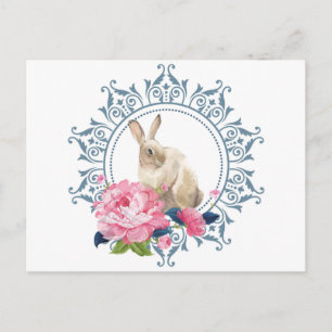 Carte Postale Belle conception de lapin de Pâques