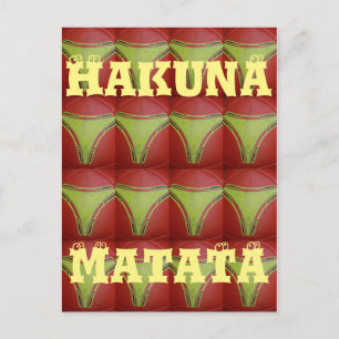 Carte Postale Belle conception de motif géométrique jaune doré