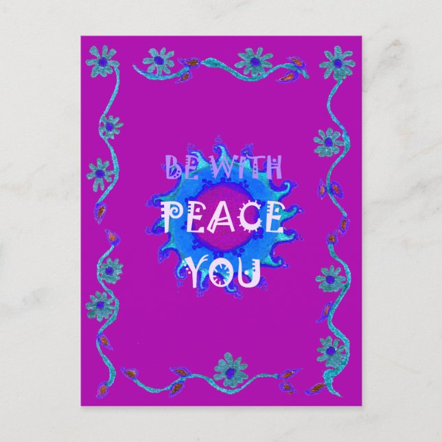 Carte Postale Belle conception graphique extraordinaire jaune or (Devant)