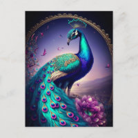 Belle couleur Peacock Paon Bird faune
