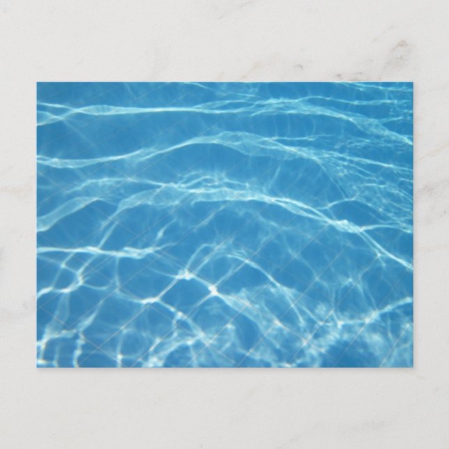 Carte Postale Belle Eau De Piscine (Devant)