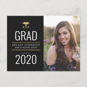 Carte Postale belle école de soins infirmiers faire-part de dipl