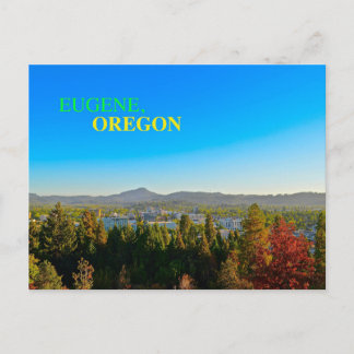 Carte Postale Belle Eugene, Oregon Panoramic Postcard!