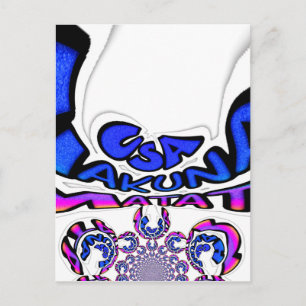 Carte Postale Belle Extraordinaire USA Fun Text Art Motif Design