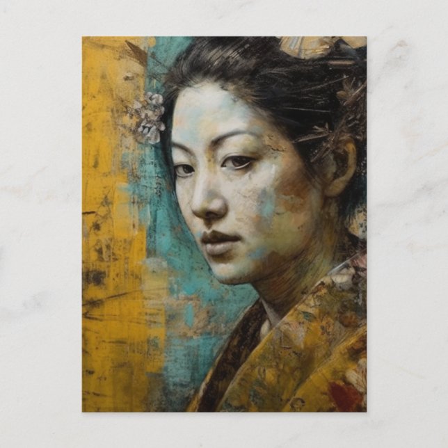 Carte Postale Belle femme japonaise (Devant)