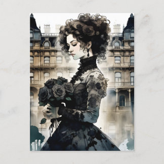 Carte Postale Belle femme victorienne