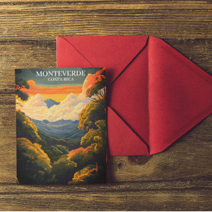 Carte Postale Belle forêt nuageuse de Monteverde Costa Rica