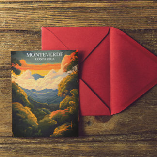 Carte Postale Belle forêt nuageuse de Monteverde Costa Rica