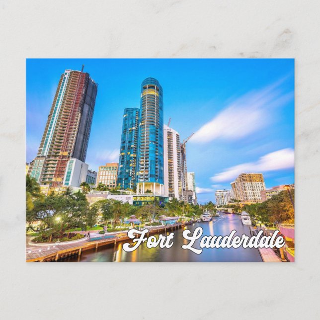 Carte Postale Belle Fort Lauderdale, Floride, États-Unis (Devant)