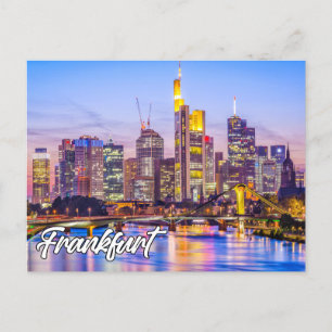 Carte Postale Belle Francfort, Allemagne
