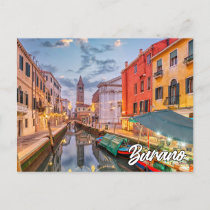 Carte Postale Belle Île De Burano, Italie