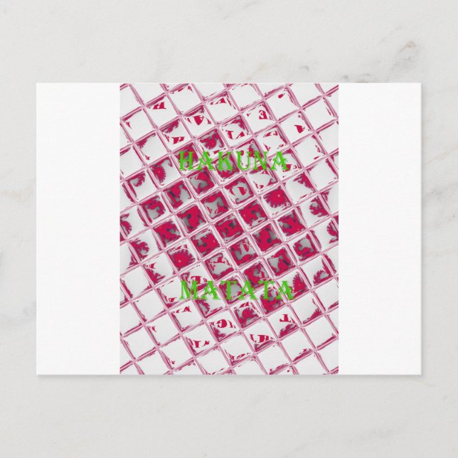 Carte Postale Belle image Extraordinaire rouge stylish miroir (Devant)