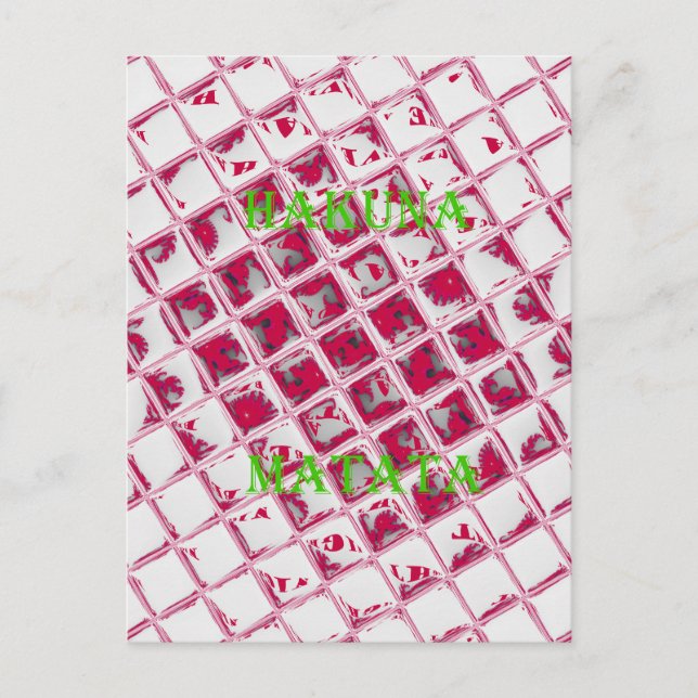 Carte Postale Belle image Extraordinaire rouge stylish miroir (Devant)