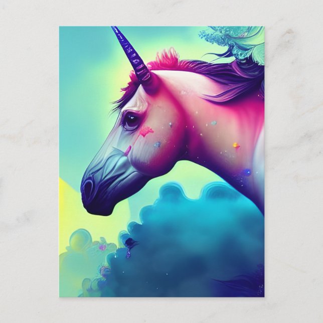 Carte Postale Belle licorne (Devant)