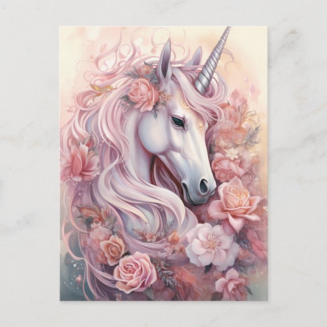 Carte Postale Belle licorne (Devant)