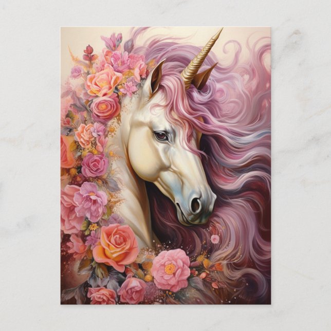 Carte Postale Belle licorne (Devant)