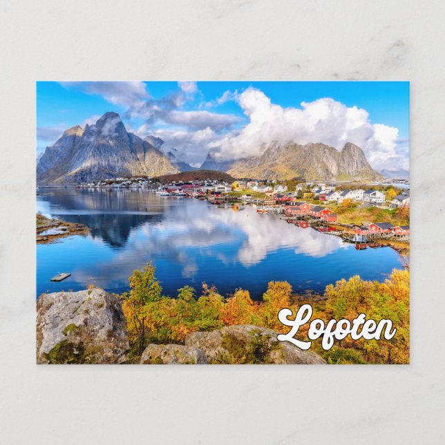 Carte Postale Belle Lofoten, Norvège (Devant)