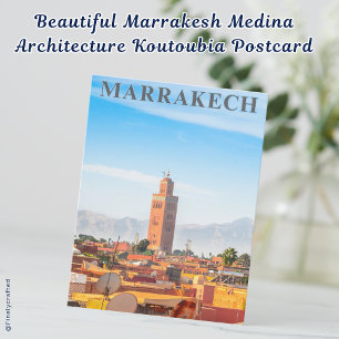 Carte Postale Belle Médina de Marrakech Architecture Koutoubia