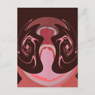 Carte Postale Belle Motif Maroon Africain Design d'impression
