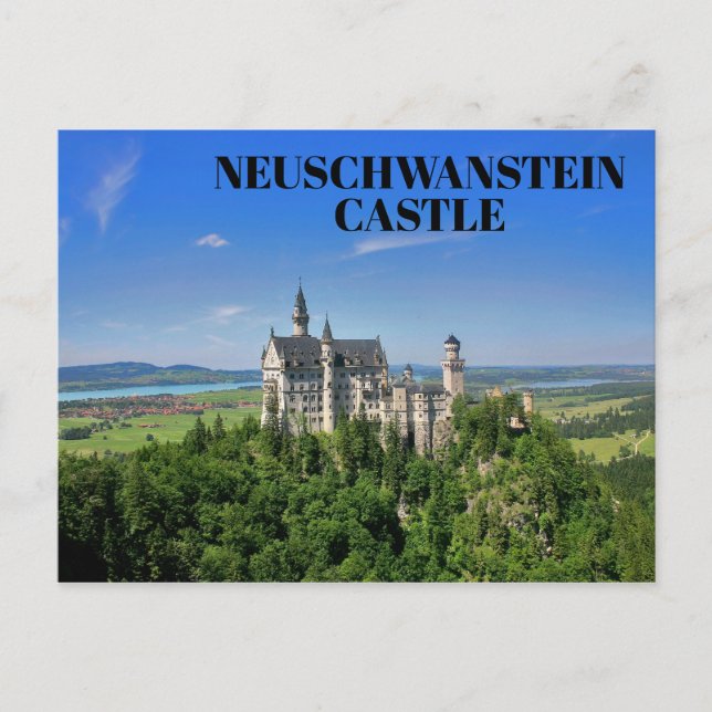 Carte Postale Belle Neuschwanstein Château Bavaria Allemagne (Devant)