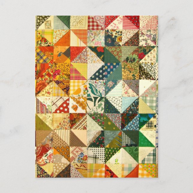 Carte Postale Belle Patchwork (Devant)