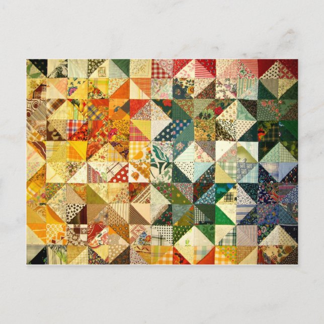 Carte Postale Belle Patchwork (Devant)