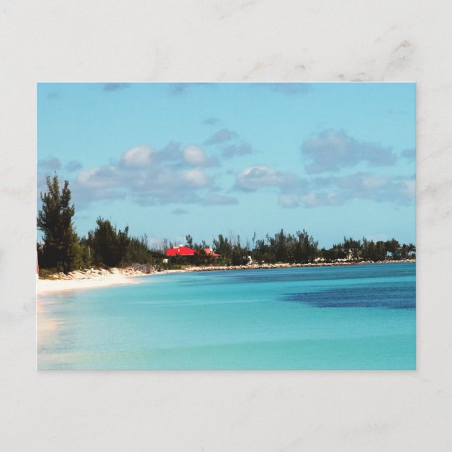 Carte Postale Belle plage bahaméenne (Devant)