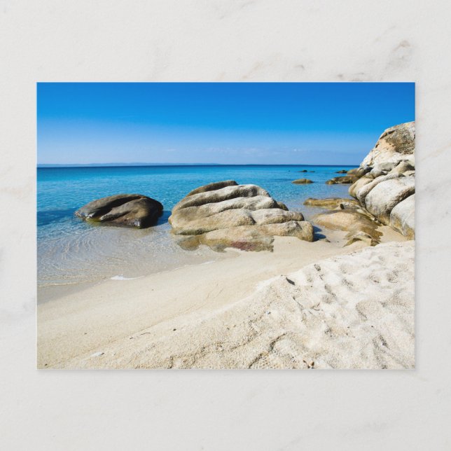 Carte Postale Belle plage de la Méditerranée (Devant)